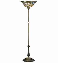 Meyda White 31122 - 68&#34;H Tiffany Rosebush Torchiere