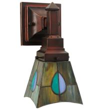 Meyda White 31229 - 5&#34;W Mackintosh Leaf Wall Sconce