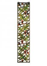 Meyda White 31267 - 9&#34;W X 42&#34;H Acorn & Oak Leaf Stained Glass Window