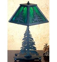 Meyda White 31402 - 14&#34;H Tall Pines Accent Lamp