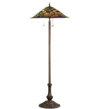 Meyda White 32301 - 64&#34;H Tiffany Pond Lily Floor Lamp