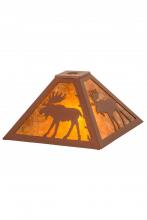 Meyda White 32513 - 12&#34;Sq Lone Moose Shade