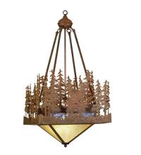 Meyda White 32802 - 20"Sq Pine Lake Inverted Pendant