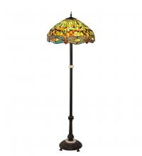 Meyda White 37702 - 62&#34; High Tiffany Hanginghead Dragonfly Floor Lamp