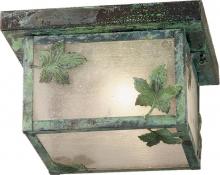 Meyda White 38554 - 10&#34;Sq Hyde Park Maple Leaf Flushmount