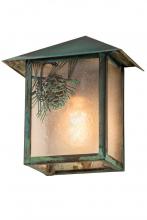 Meyda White 41248 - 9&#34;W Seneca Winter Pine Wall Sconce