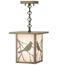 Meyda White 43378 - 9&#34;Sq Hyde Park Song Bird Ceiling Mini Pendant