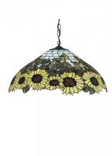 Meyda White 47628 - 22&#34;W Wild Sunflower Pendant