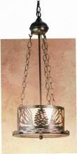 Meyda White 48347 - 10&#34; Wide Mountain Pine Inverted Pendant