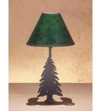 Meyda White 49810 - 15&#34;H Tall Pines Faux Leather Accent Lamp