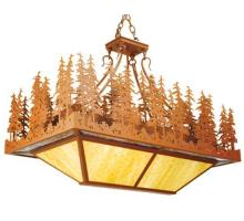 Meyda White 50216 - 40&#34;L Pine Lake Oblong Inverted Pendant