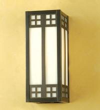 Meyda White 50665 - 4.5&#34; Wide Prairie Loft Wall Sconce