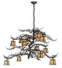 Meyda White 50914 - 48&#34; Wide Pine Branch Valley View 12 LT Chandelier