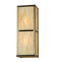 Meyda White 51005 - 6"W Kyoto Oblong Wall Sconce