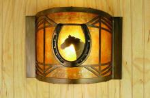 Meyda White 51502 - 12&#34;W Horseshoe Wall Sconce