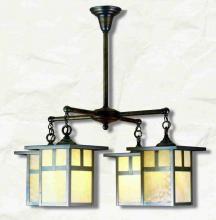 Meyda White 51763 - 32&#34;W Hyde Park T Mission 4 LT Chandelier