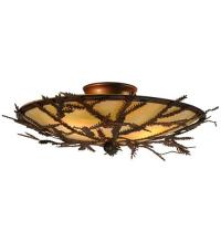 Meyda White 52390 - 19&#34;W Pine Branch Flushmount