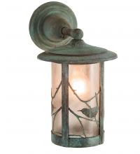 Meyda White 54291 - 8&#34; Wide Fulton Song Bird Wall Sconce