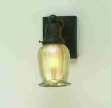 Meyda White 56496 - 4&#34; Wide Revival Oyster Bay Favrile Wall Sconce