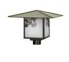 Meyda White 64980 - 17&#34;Sq Seneca Hummingbird Post Mount