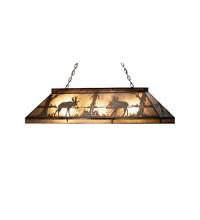 Meyda White 65098 - 48&#34;L Moose at Lake Oblong Pendant