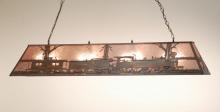 Meyda White 65627 - 72&#34;L Train Oblong Pendant