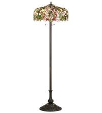 Meyda White 66466 - 63&#34;H Tiffany Cherry Blossom Floor Lamp