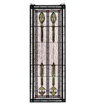 Meyda White 68020 - 11&#34;W X 30&#34;H Spear of Hastings Stained Glass Window