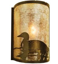 Meyda White 68172 - 8&#34;W Loon Left Wall Sconce