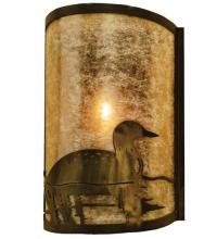 Meyda White 68173 - 8&#34;W Loon Right Wall Sconce