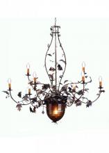 Meyda White 69619 - 63&#34; Wide Greenbriar Oak 9 Light Chandelier