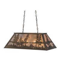 Meyda White 72132 - 33&#34; Long Tall Pines Oblong Pendant