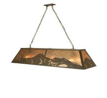 Meyda White 72323 - 61" Long Mountain Range Oblong Pendant