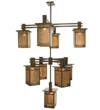 Meyda White 72482 - 48"Wide Roylance 9 Light Chandelier