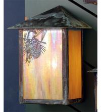 Meyda White 73552 - 12&#34; Wide Seneca Winter Pine Wall Sconce