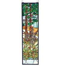 Meyda White 74037 - 12&#34;W X 44&#34;H Tiffany Foxgloves Stained Glass Window