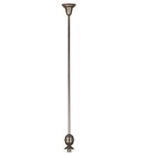 Meyda White 74258 - 5&#34;W Revival Brushed Nickel Deco Ball Pendant Hardware