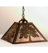 Meyda White 76319 - 16&#34;Sq Oak Tree Pendant