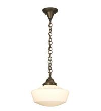 Meyda White 78010 - 12&#34; Wide Revival Schoolhouse Pendant