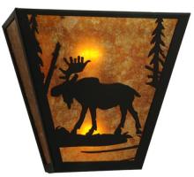 Meyda White 81105 - 13" Wide Moose Creek Wall Sconce