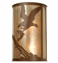 Meyda White 81493 - 12"W Strike of the Eagle Wall Sconce