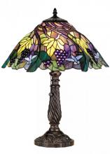 Meyda White 82303 - 22&#34; High Spiral Grape Table Lamp