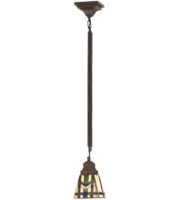 Meyda White 82429 - 5&#34;Sq Prairie Wheat Mini Pendant