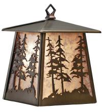 Meyda White 82647 - 7.5&#34;W Tall Pines Hanging Wall Sconce