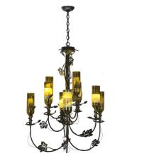 Meyda White 82695 - 34&#34;W Tuscan Vineyard 9 Arm Wine Bottle Chandelier