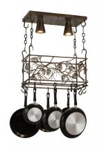 Meyda White 82756 - 24&#34;L Whispering Pines Pot Rack