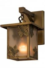 Meyda White 88377 - 6.5&#34;W Hyde Park Maple Leaf Hanging Wall Sconce