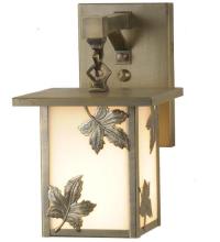 Meyda White 89245 - 6.5&#34;W Hyde Park Maple Leaf Hanging Wall Sconce