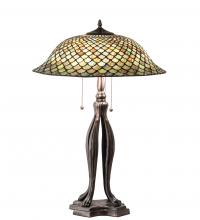 Meyda White 98134 - 30&#34; High Fishscale Table Lamp