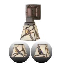Meyda White 98530 - 5&#34;W Backyard Friends Wall Sconce